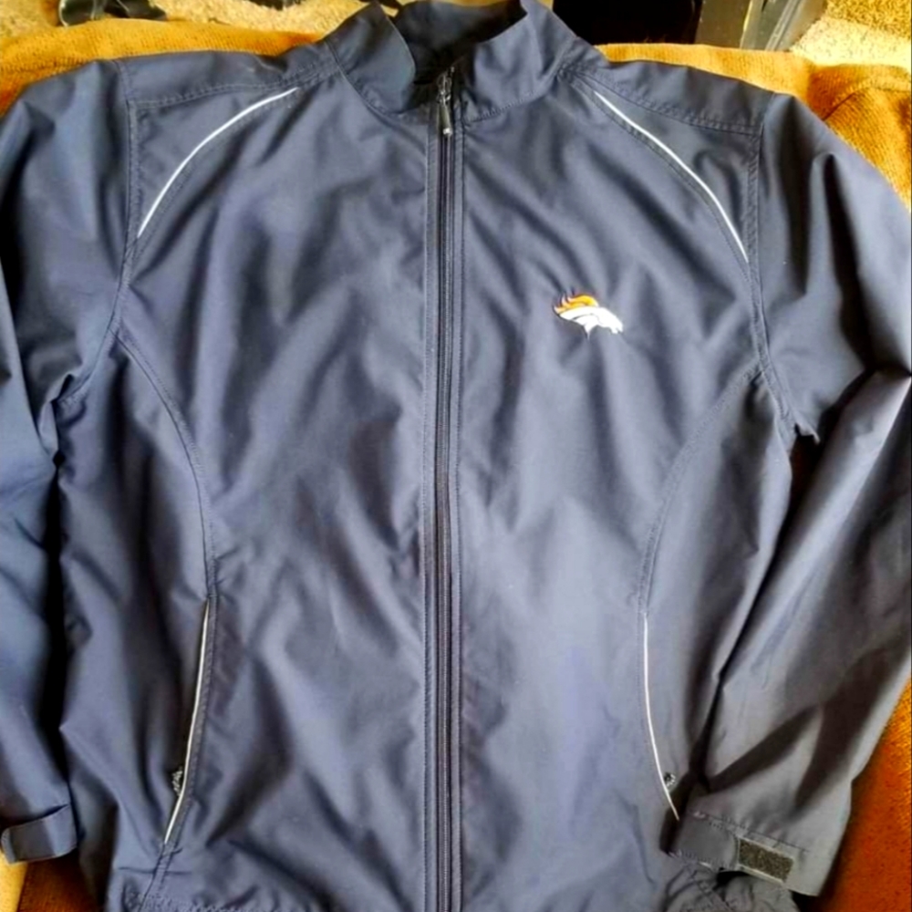 Cutter & Buck Men's Denver Broncos CB WeatherTec Beacon Full-Zip Jacket - Picture 1 of 1